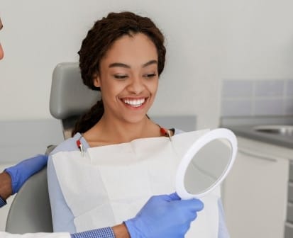 Patiente du cabinet dentaire de Piton Saint-Leu